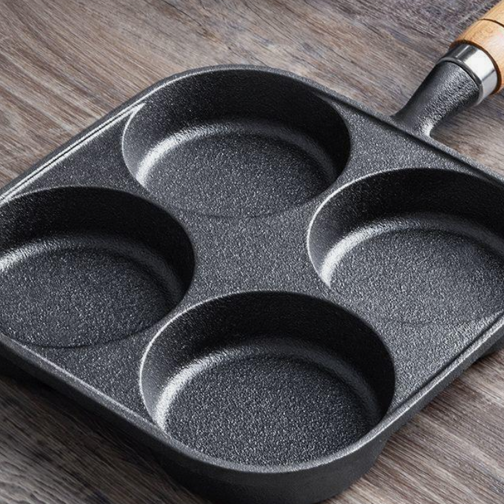 四孔煎蛋锅无涂层加深鸡蛋汉堡机磨具煎蛋锅