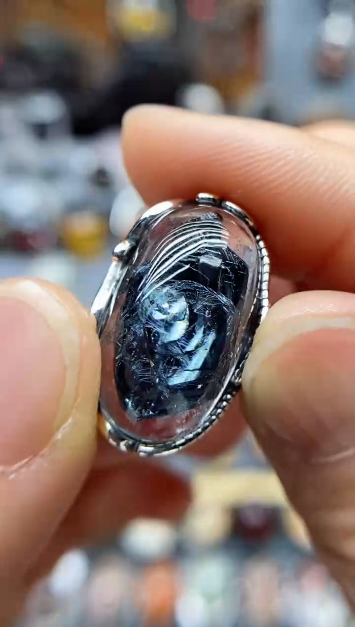 【闪购商品】水晶戒指银S925镶嵌水晶水晶