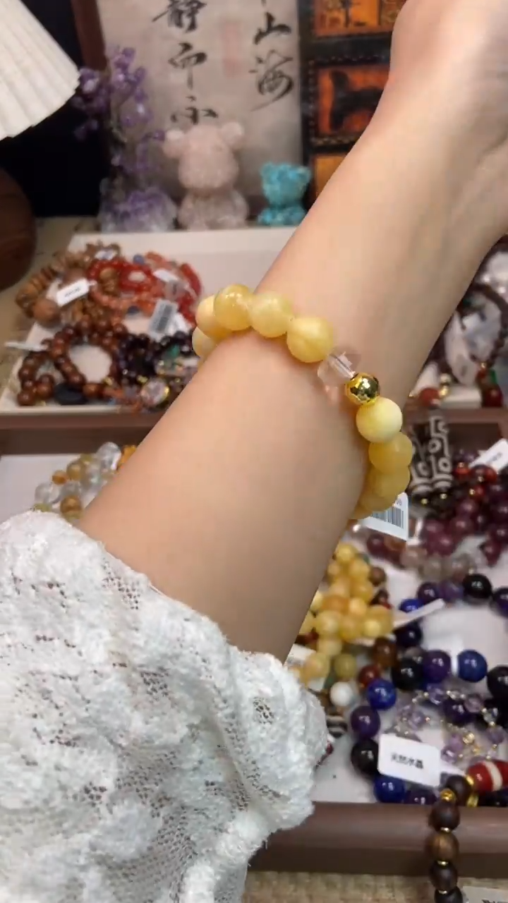 未镶嵌方解石-水晶手串501