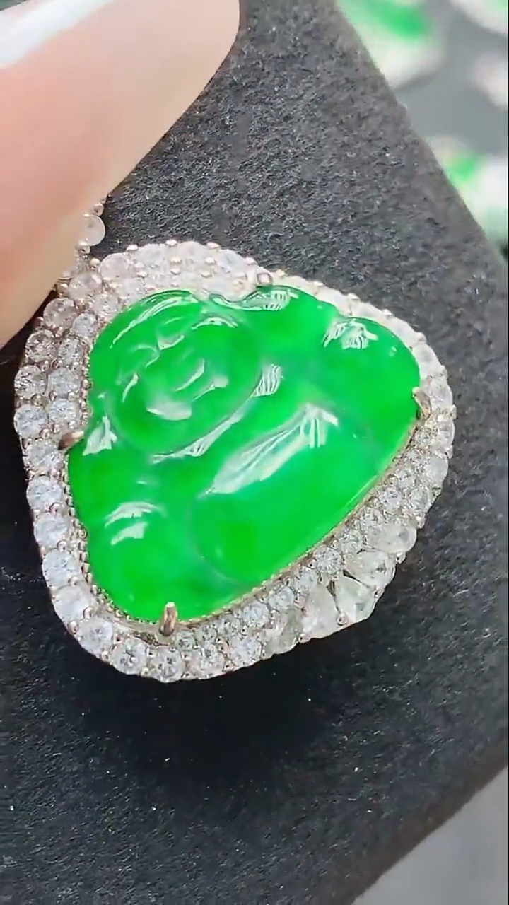 未镶嵌挂件翡翠天然翡翠