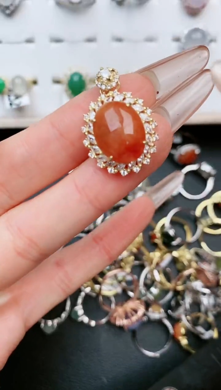 【闪购商品】翡翠戒指银S925镶嵌....