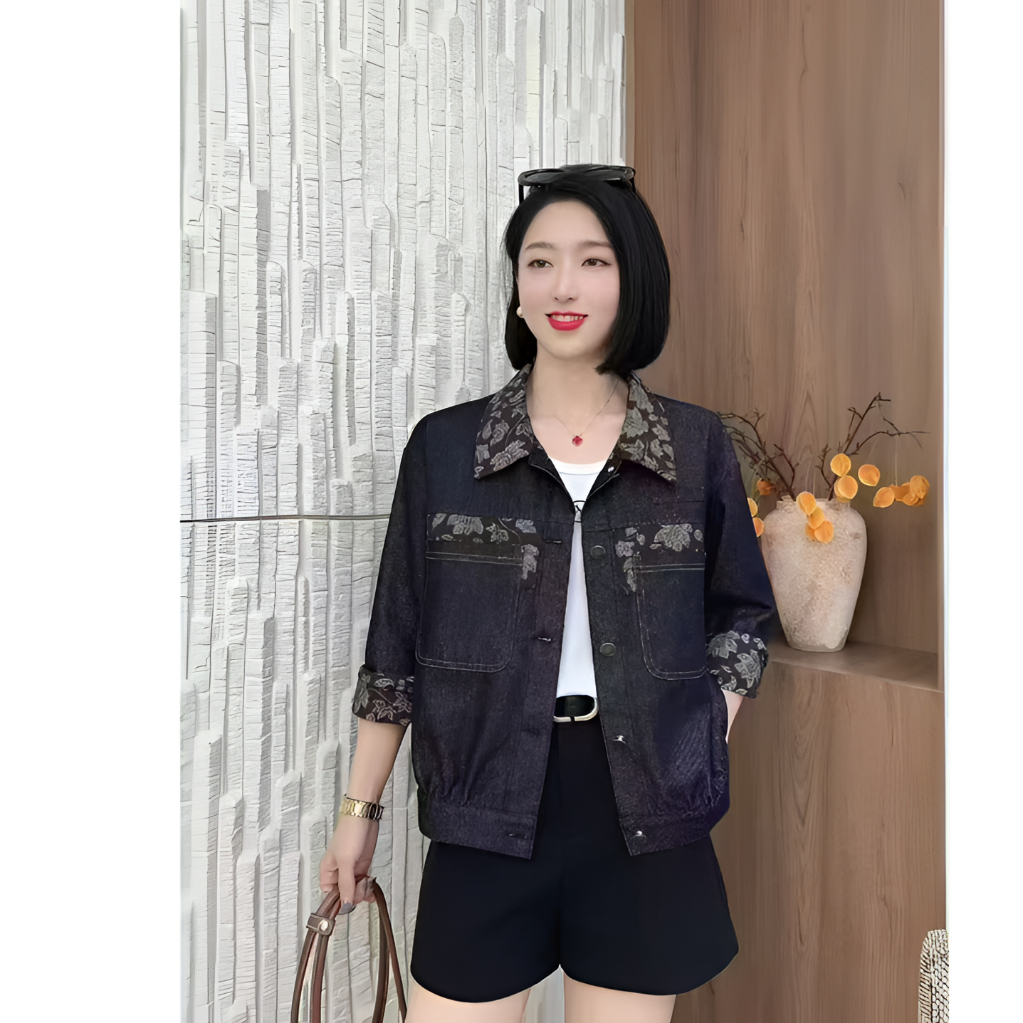 【玲子现货】888 特色韩版秋季百搭宽松常规款休闲时尚牛