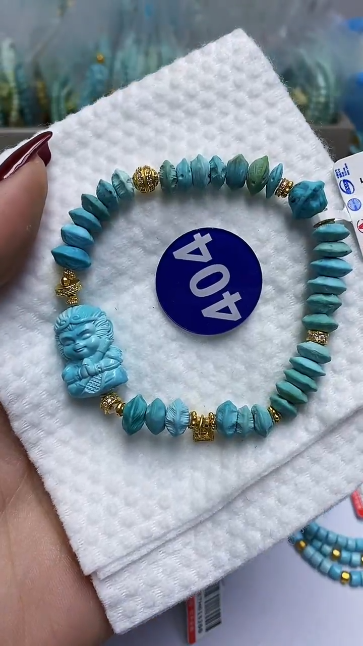 【闪购商品】绿松石手链银S925镶嵌404