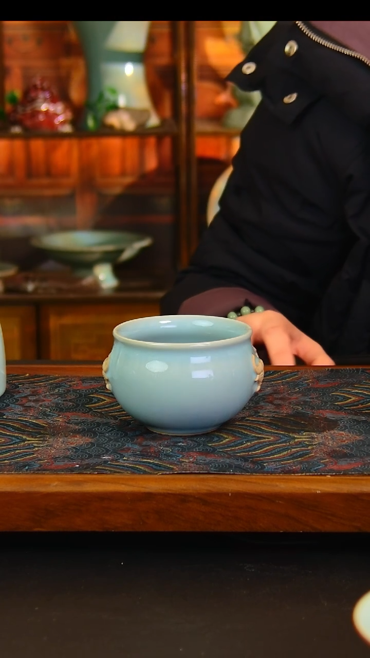 瓷片原矿汝瓷福利单杯