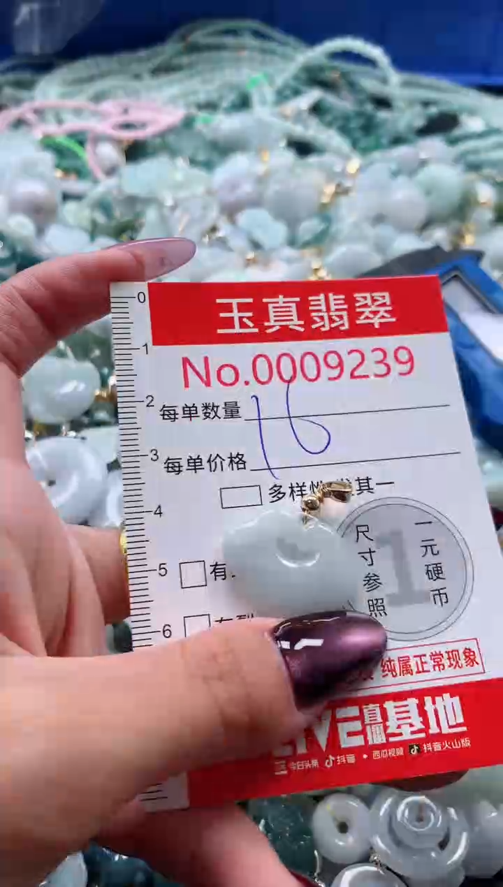 吊坠(不含链)未镶嵌翡翠9239
