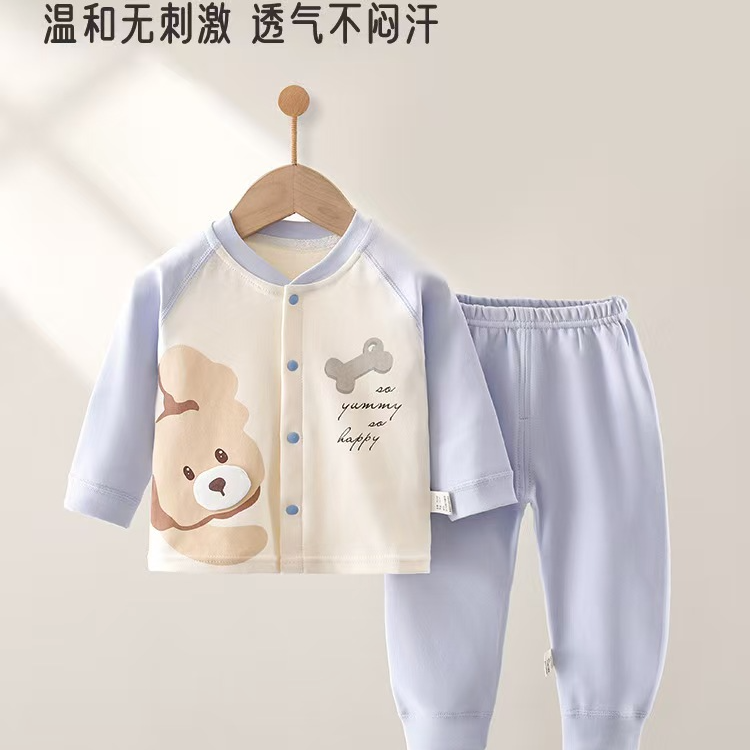 四季卡通单排扣殊荣棉套装秋季男童女童男宝婴幼儿秋裤婴儿衣