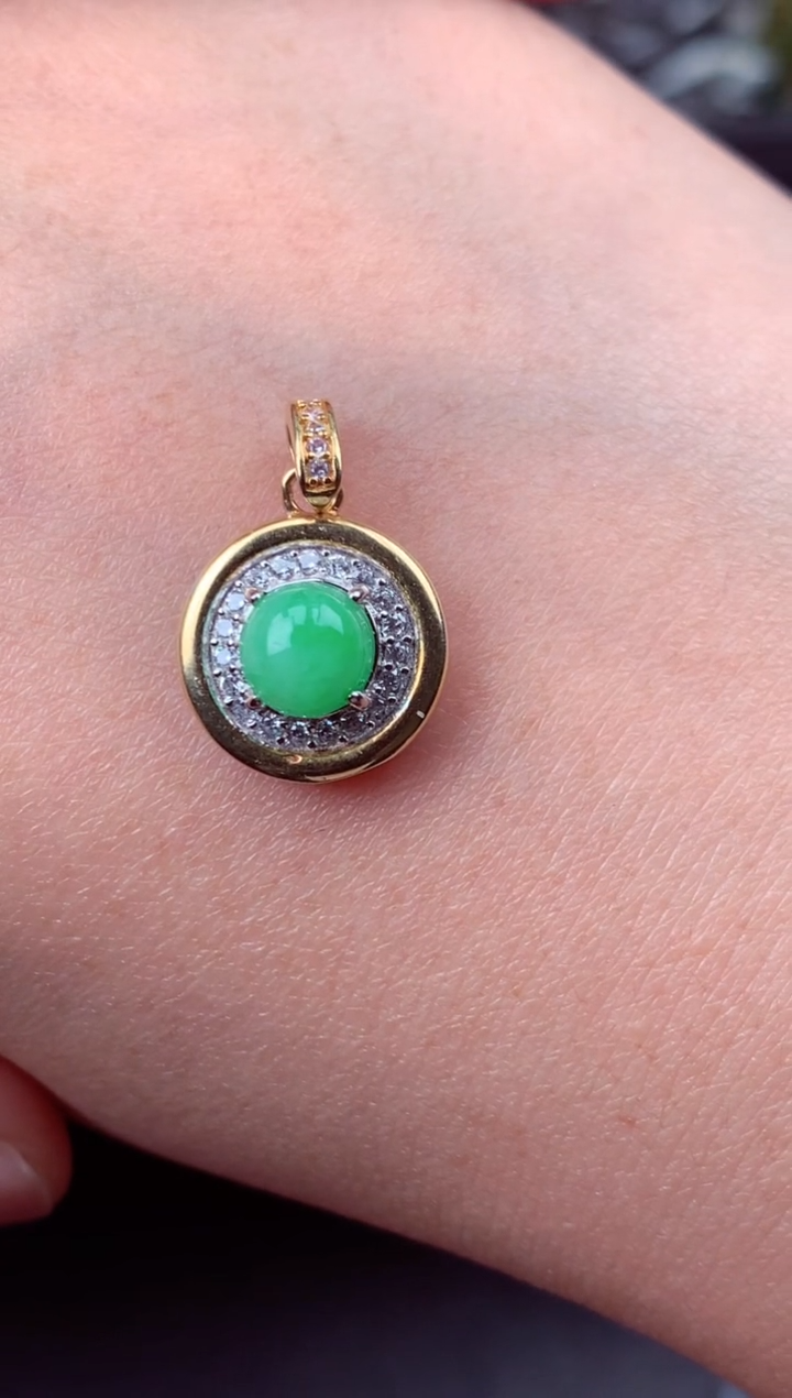 【闪购商品】翡翠吊坠(不含链)未镶嵌天然缅甸A货翡翠