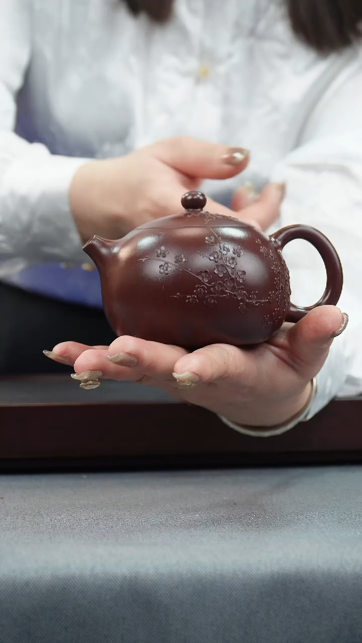 【闪购商品】紫砂茶壶紫袍玉砂 梅花西施