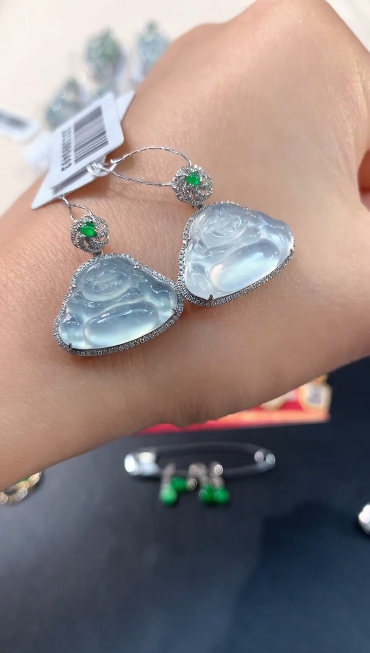 翡翠18K金镶嵌吊坠(不含链)A50|多样性发其一|2980