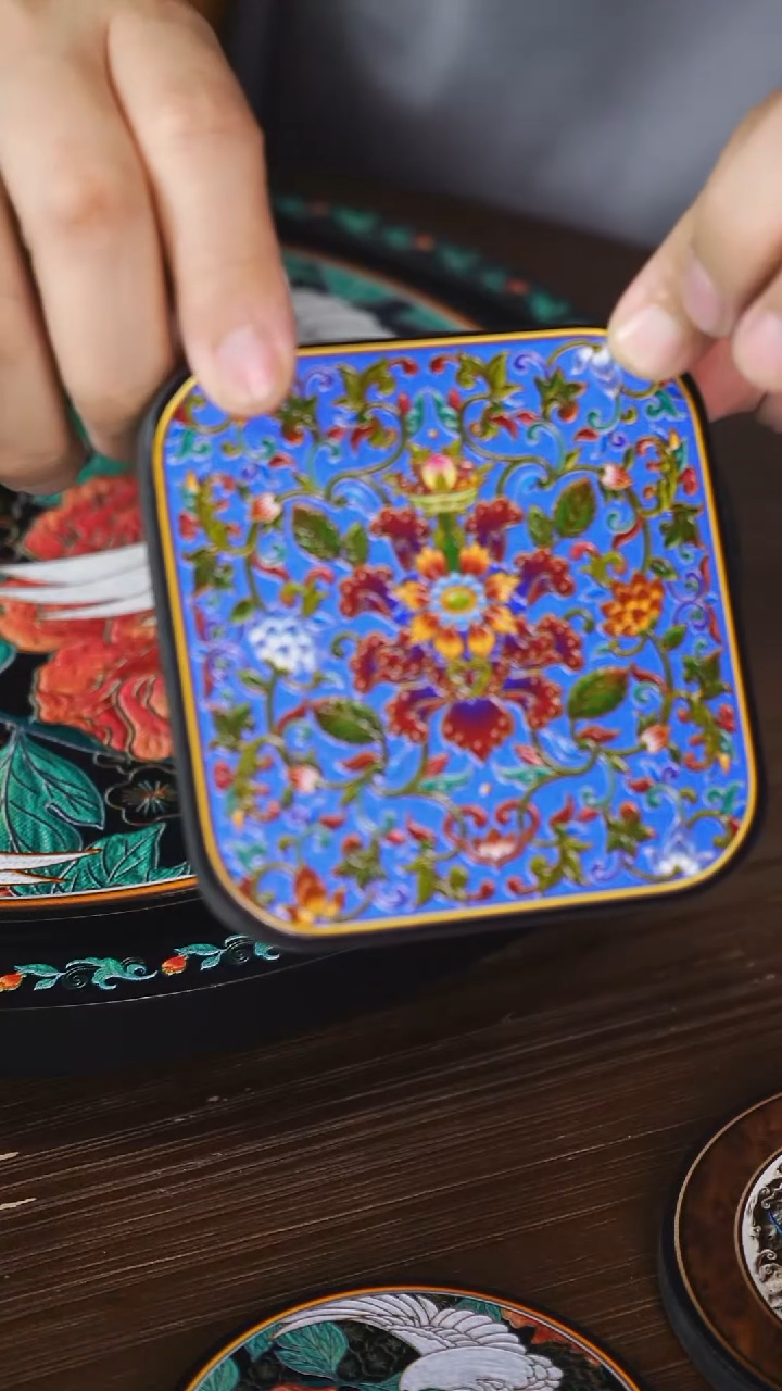 壹藏贰宝繁花杯垫一片