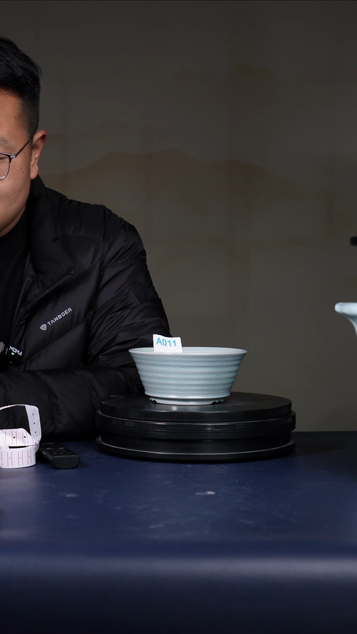 其他瓷大**形A011号汝釉斗盆