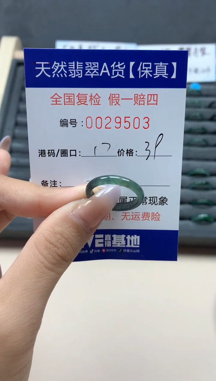 【闪购商品】翡翠戒指未镶嵌天然29503