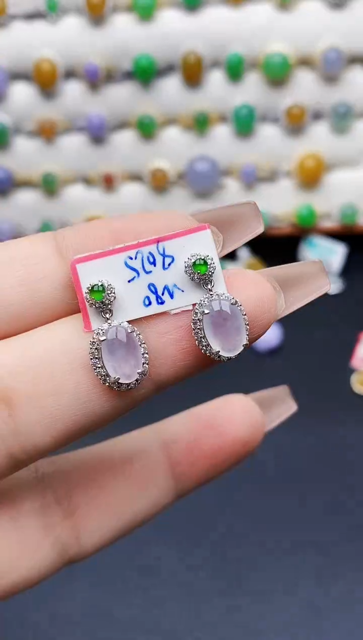 银S925镶嵌戒指翡翠2347