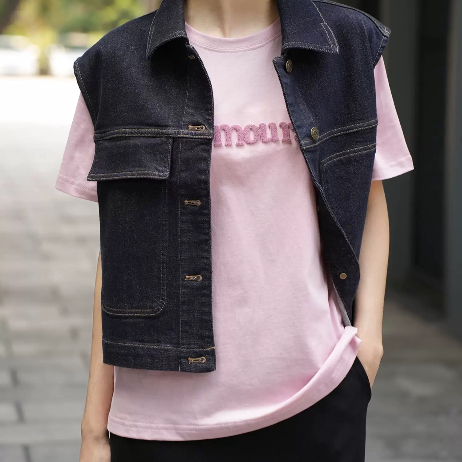 直播扣号过款符合链接专属  树夏外贸 女士粉色T恤