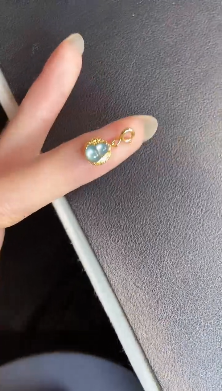 吊坠(不含链)银S925镶嵌翡翠1