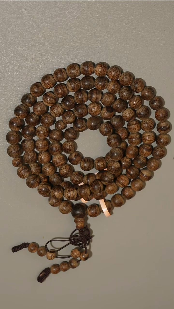 沉香手串文莱红油老料99分沉0.8多圈手串35克+