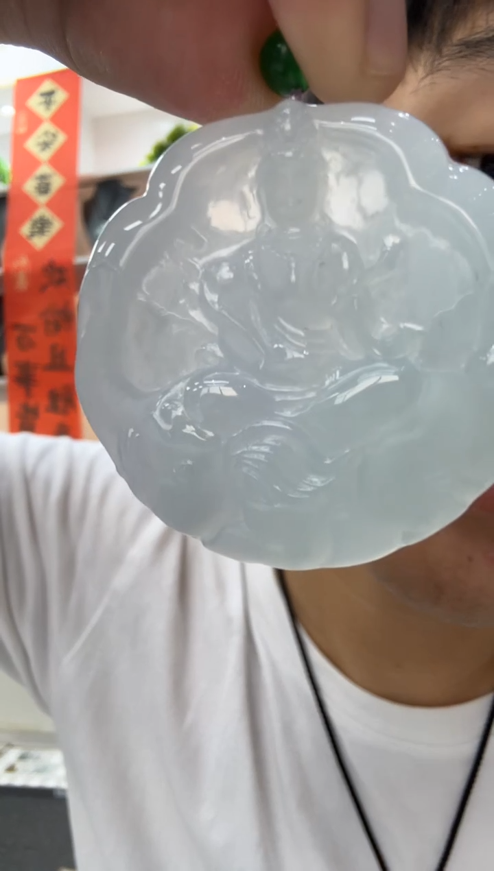 【闪购商品】翡翠颈饰未镶嵌天然翡翠A货孤品一件