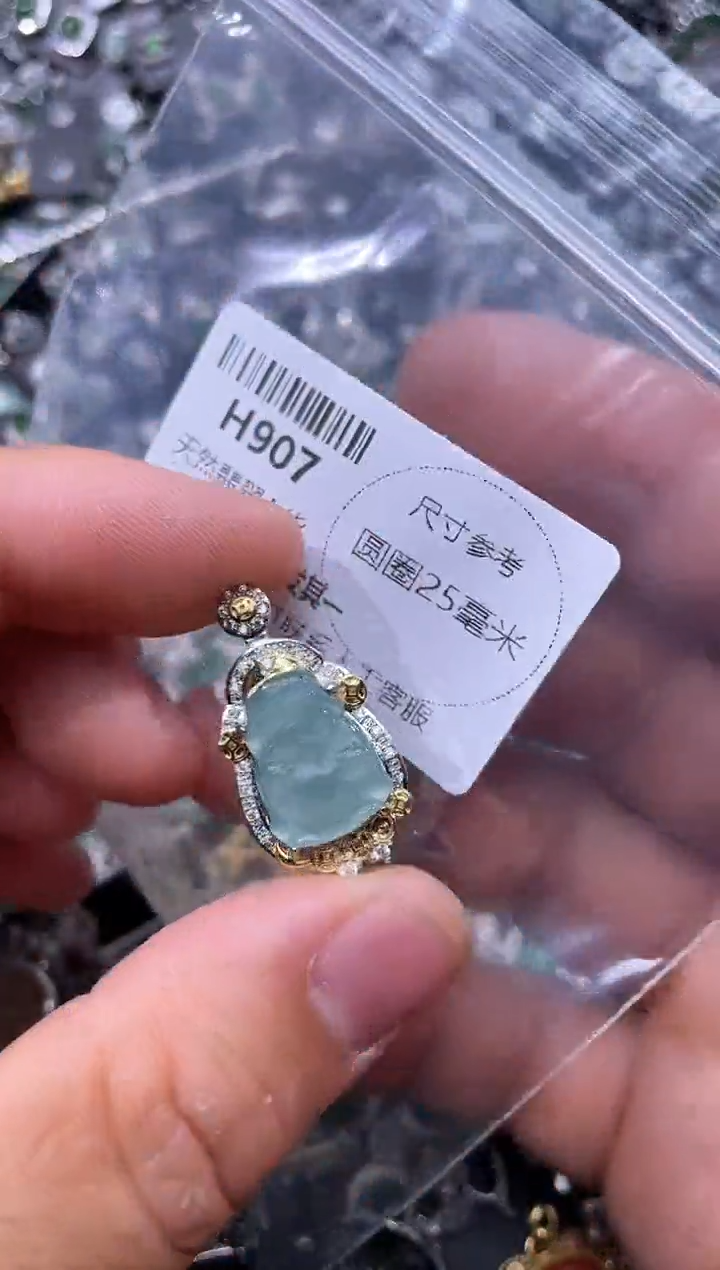 【闪购商品】翡翠颈饰未镶嵌H907吊坠