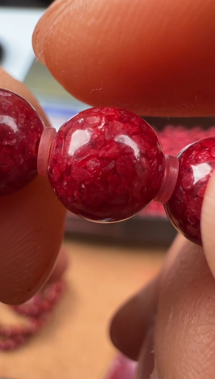 天然辰砂花*12mm马仙溪晶体