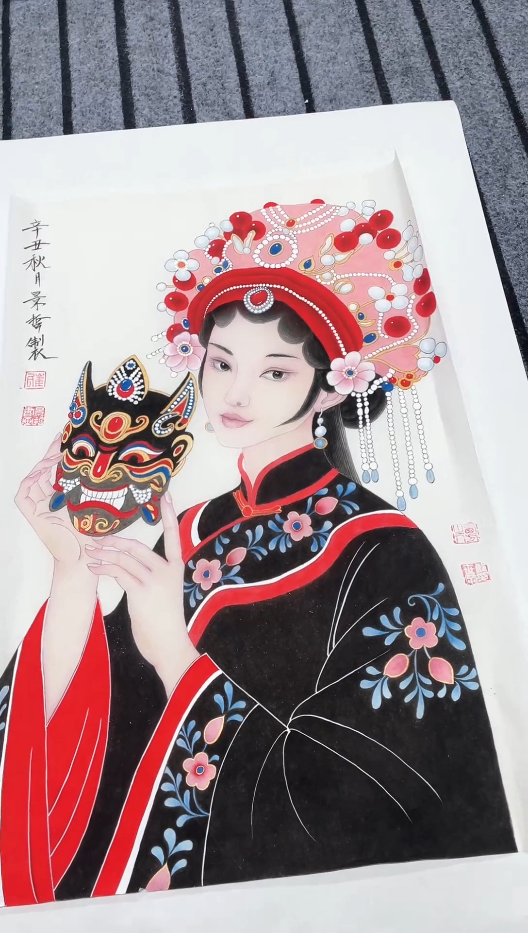 精品国画人物作品