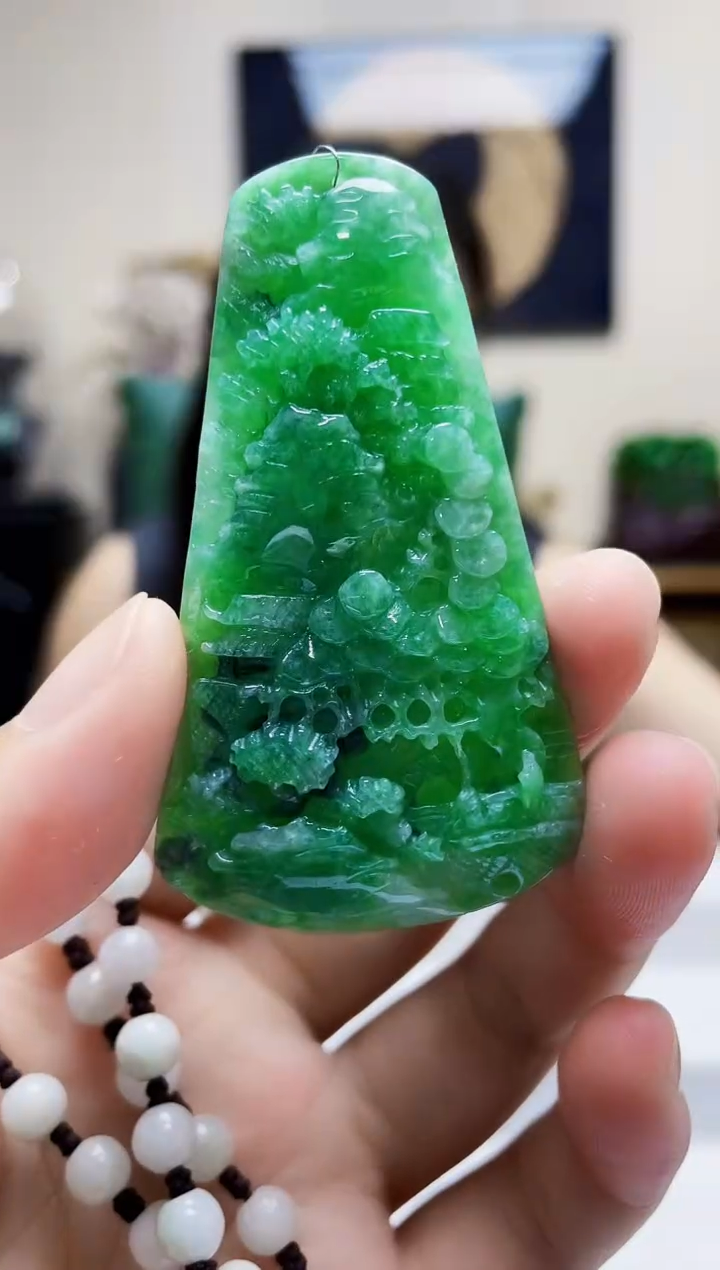 未镶嵌定制翡翠吊坠74