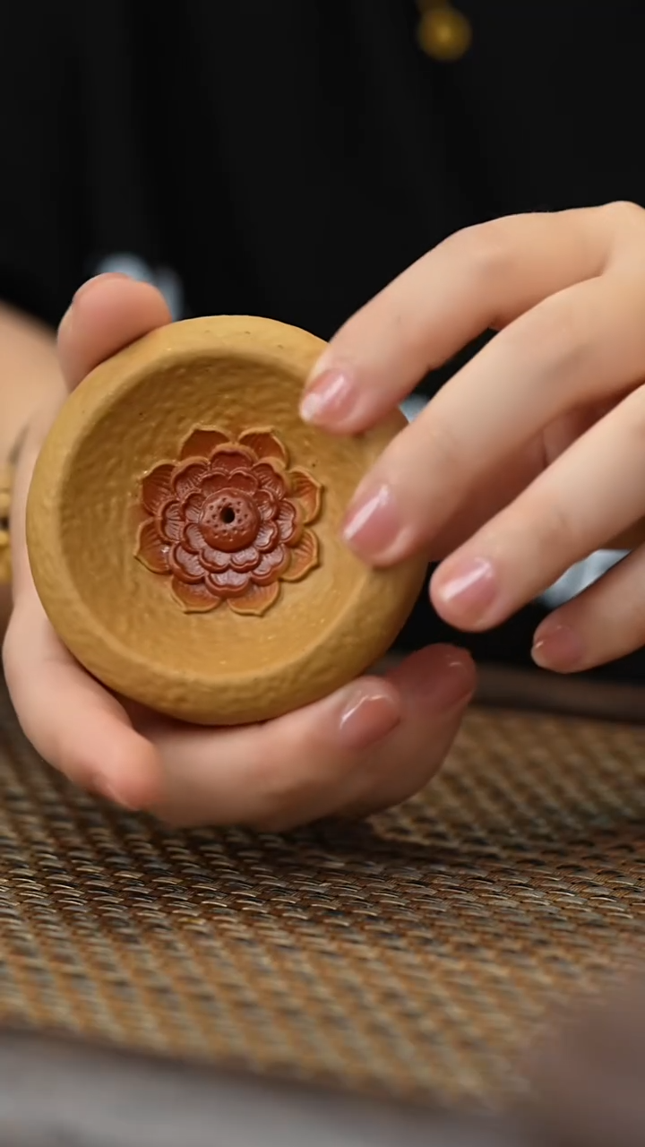 茶杯紫砂紫砂香插