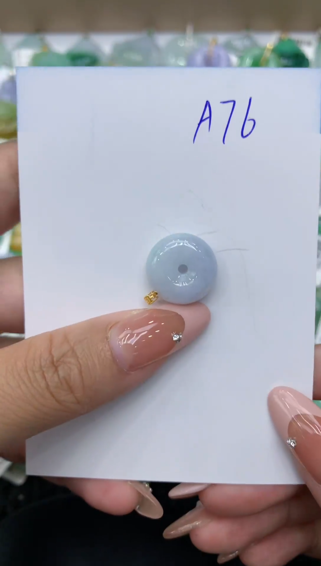 【闪购商品】翡翠颈饰18K金镶嵌111111111