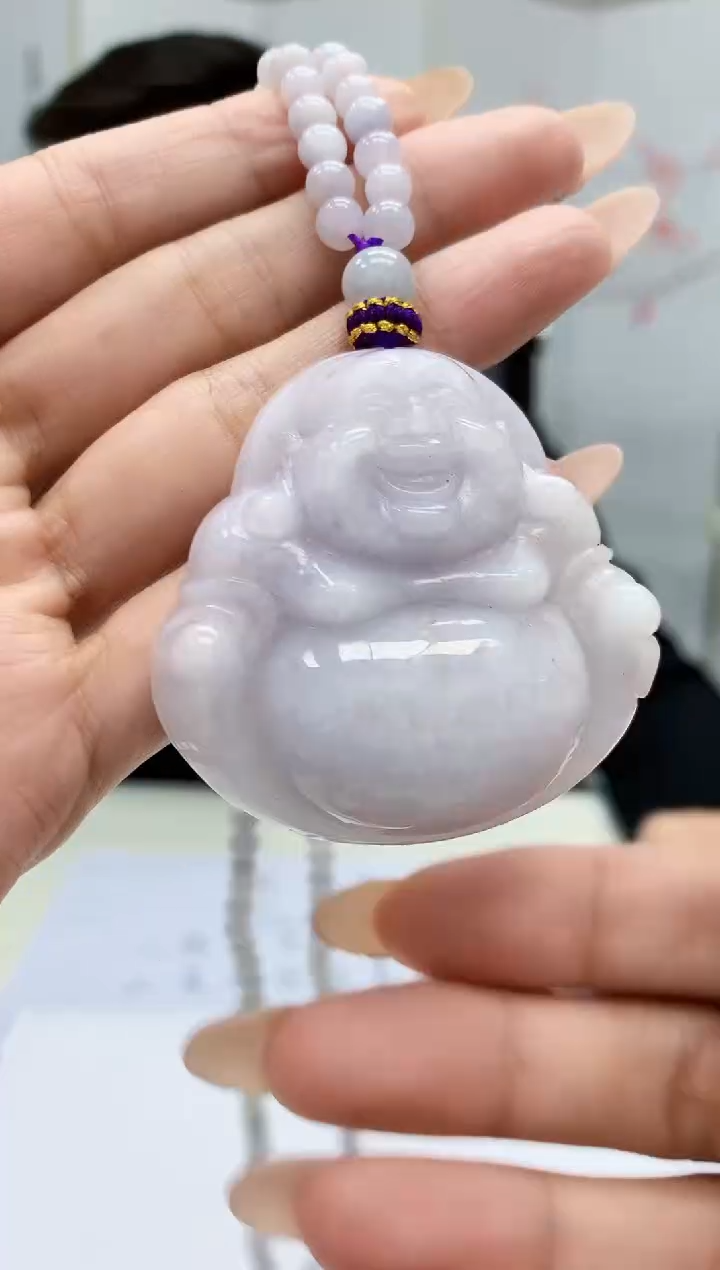 【闪购商品】定制翡翠未镶嵌5152MM-毛货挂件85赠珠链