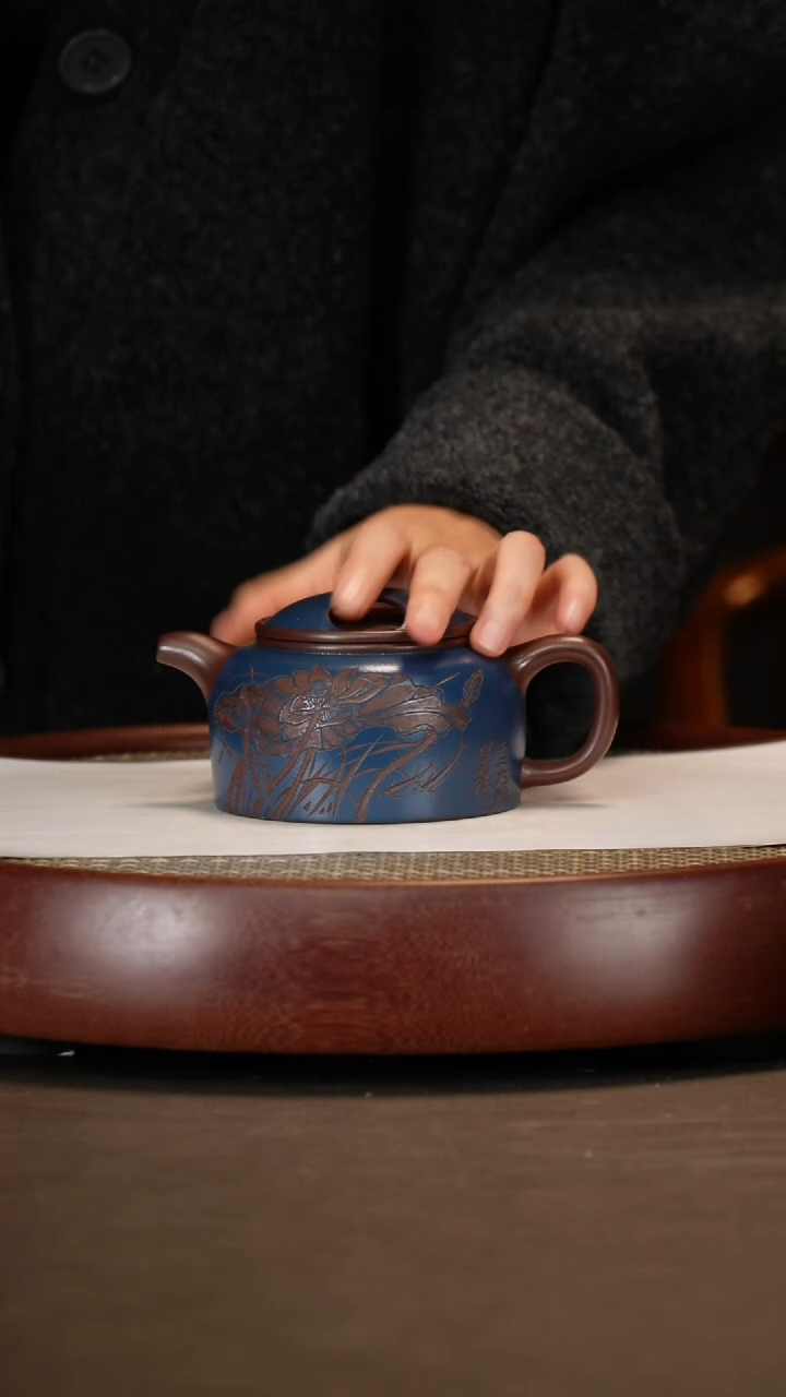 【闪购商品】紫砂茶壶牛盖莲子+淑石+曼希+荷花画+杯