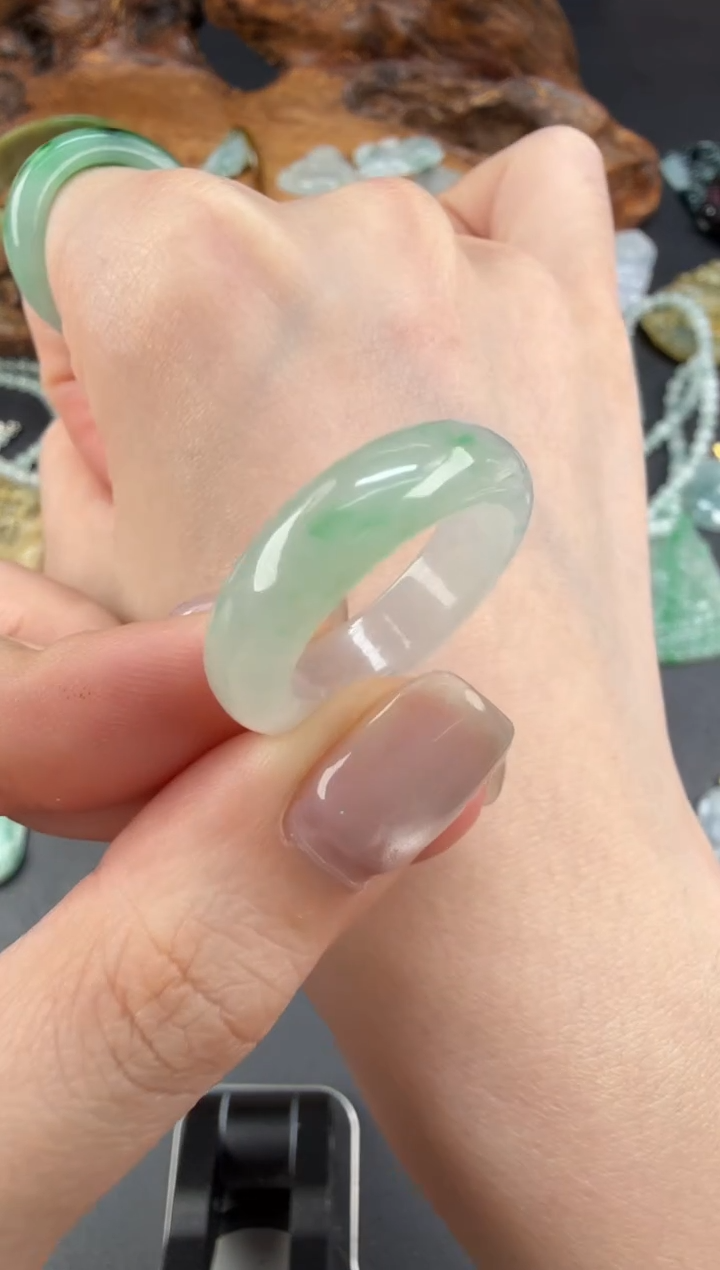 未镶嵌戒圈翡翠翡翠饰品-225