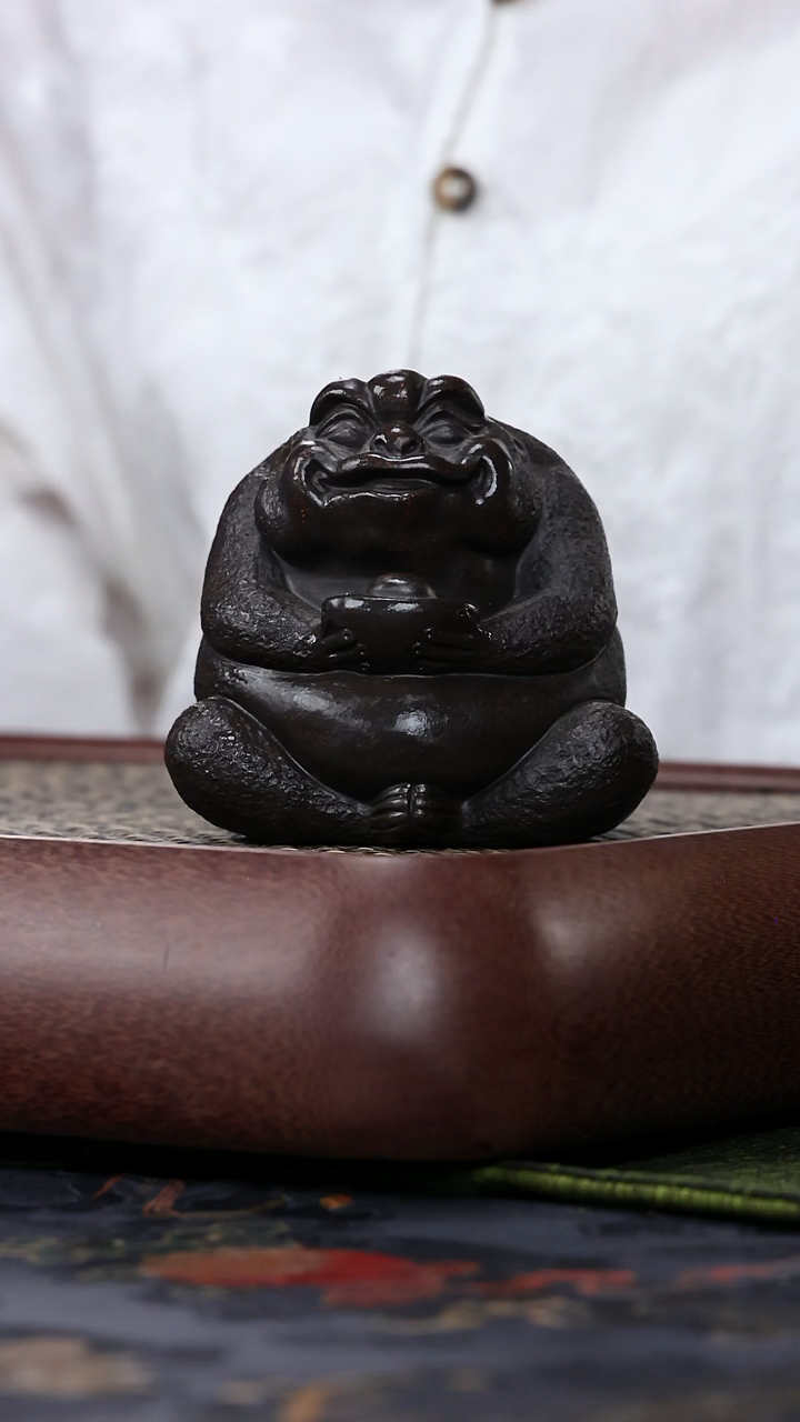 茶壶紫砂茶道周边 茶宠 金蟾