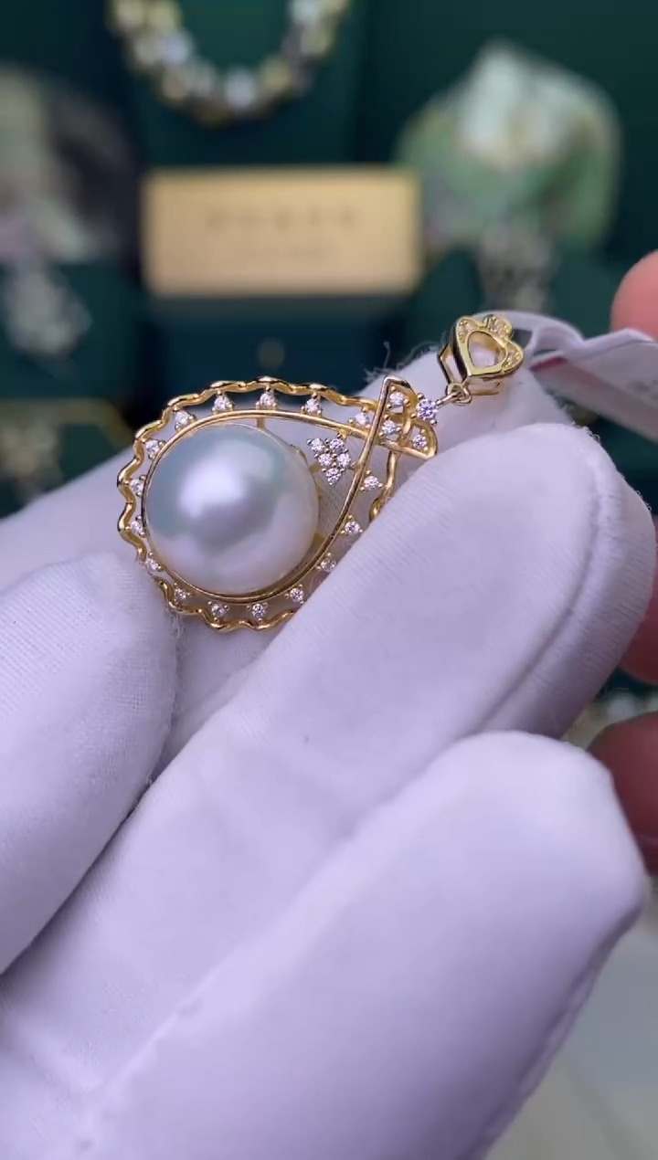 【闪购商品】海水珍珠颈饰银S925镶嵌1