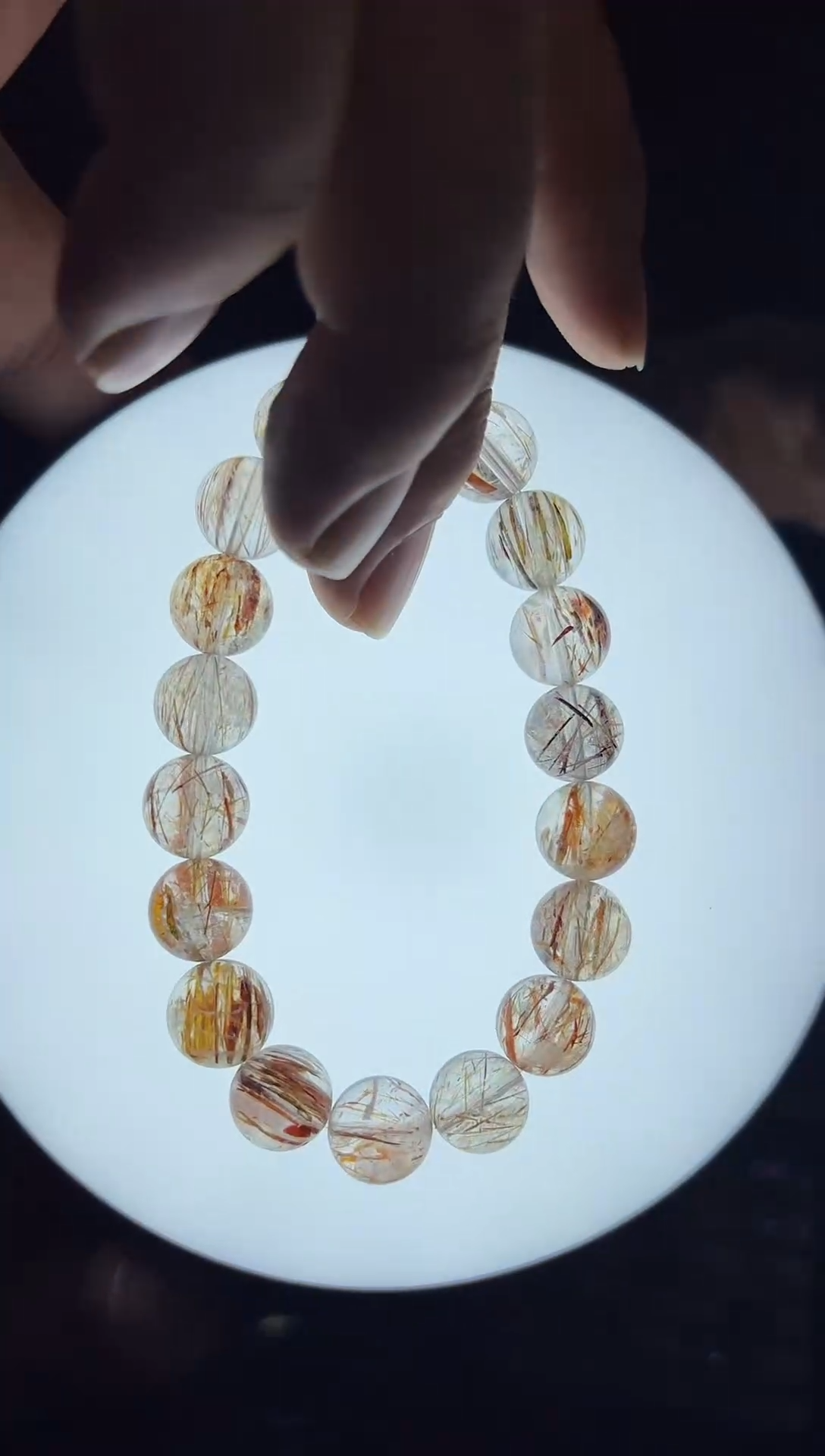 未镶嵌手链烟晶手串