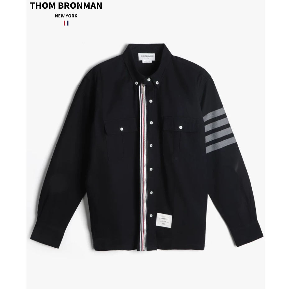 TB【官方正品】THOM BRONMAN汤姆布郎男士立领衬衫夹克外套秋季新款