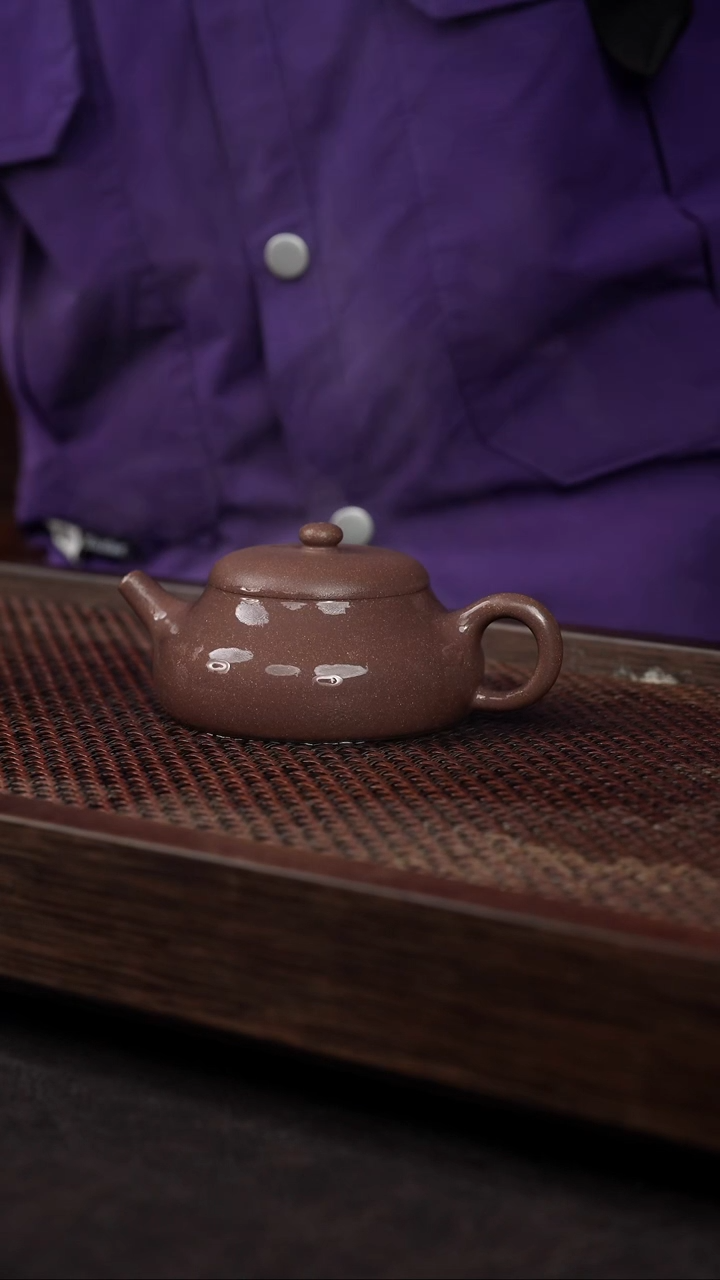 【闪购商品】紫砂茶壶老紫泥静乐