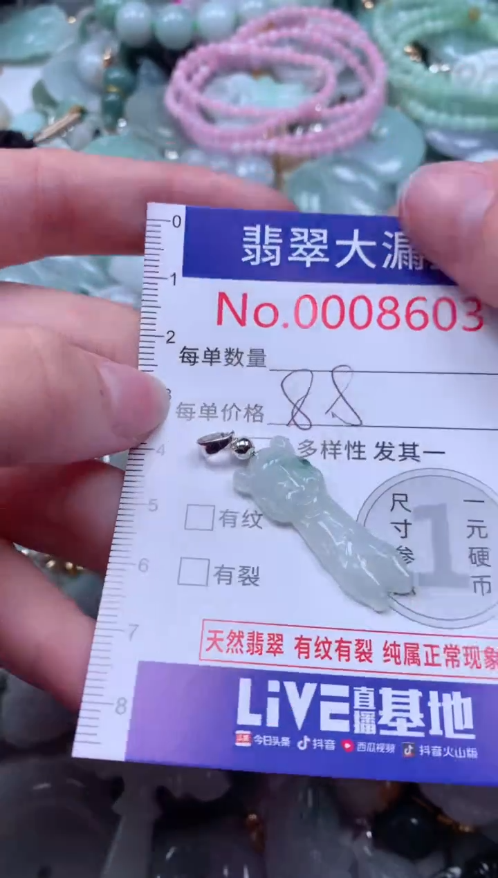 翡翠未镶嵌吊坠(不含链)8603