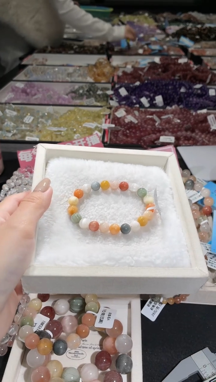 未镶嵌手链水晶180号 多样性发一B  8+