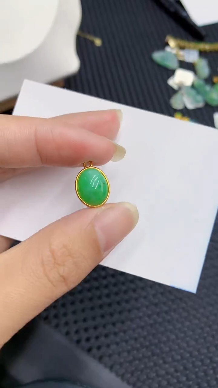 【闪购商品】翡翠颈饰银S925镶嵌            8