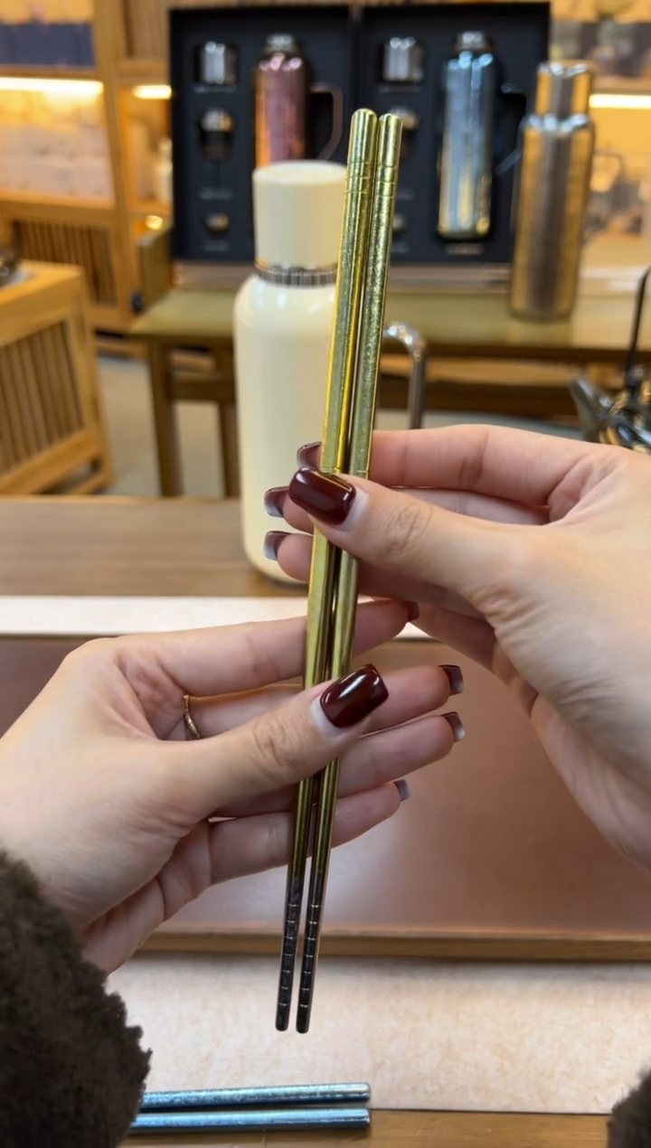 【闪购商品】博雅集钛筷金色钛筷