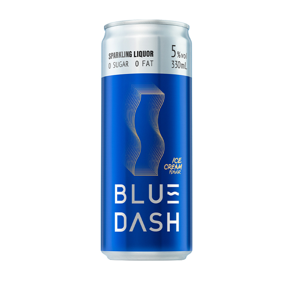 【晚安酒】BLUEDASH布鲁大师5度奶油冰淇淋风味零糖气泡
