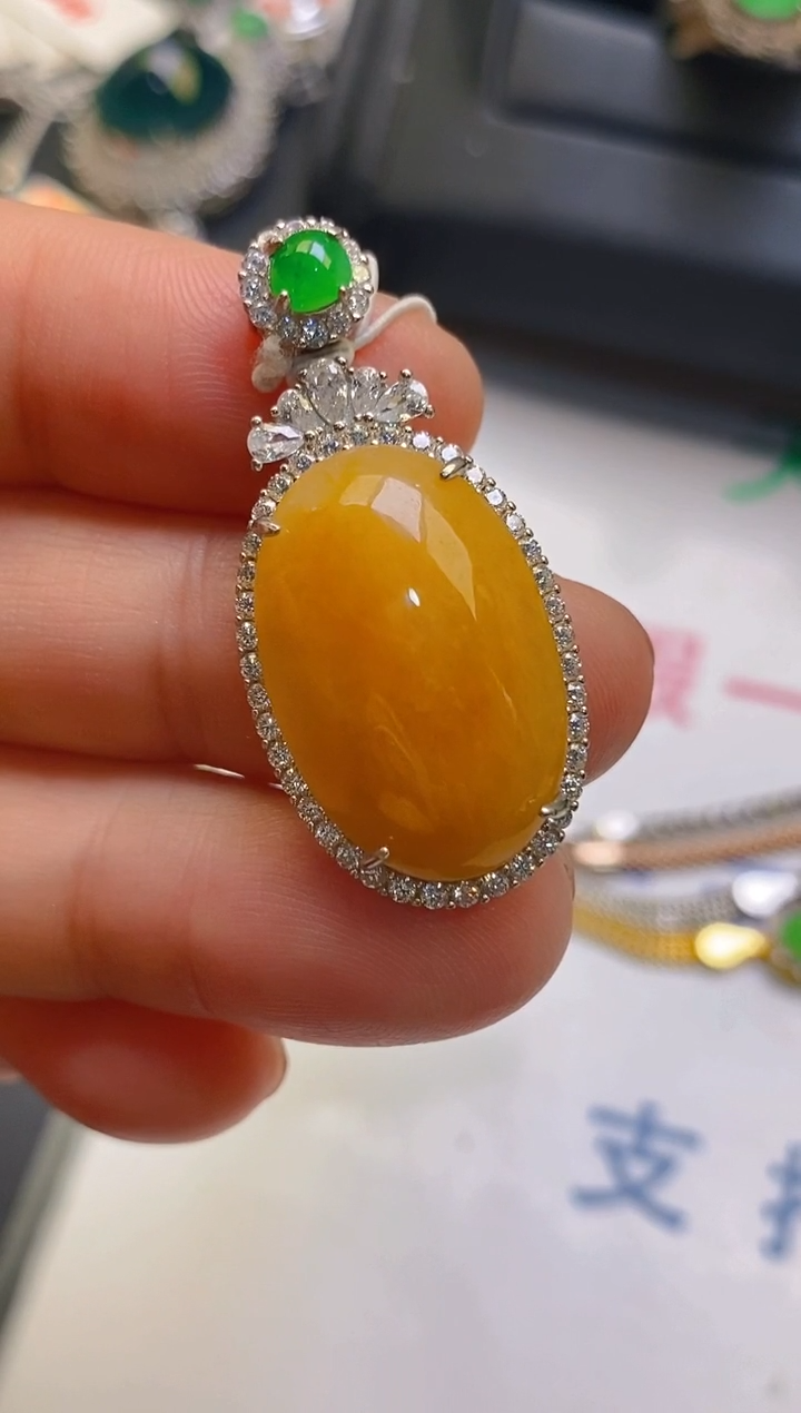 【闪购商品】翡翠耳饰银S925镶嵌天然A货翡翠1