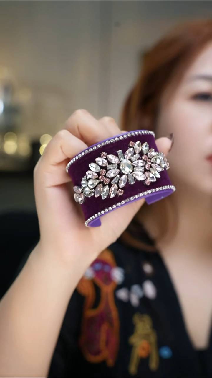 铜合金无紫宽手镯