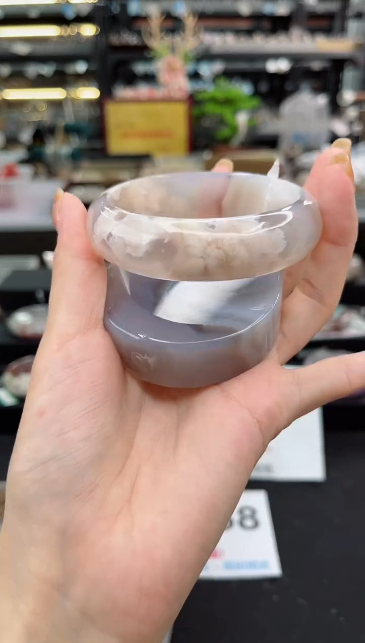 【闪购商品】石英质玉手镯未镶嵌61圈口（赠品镯心）1571737