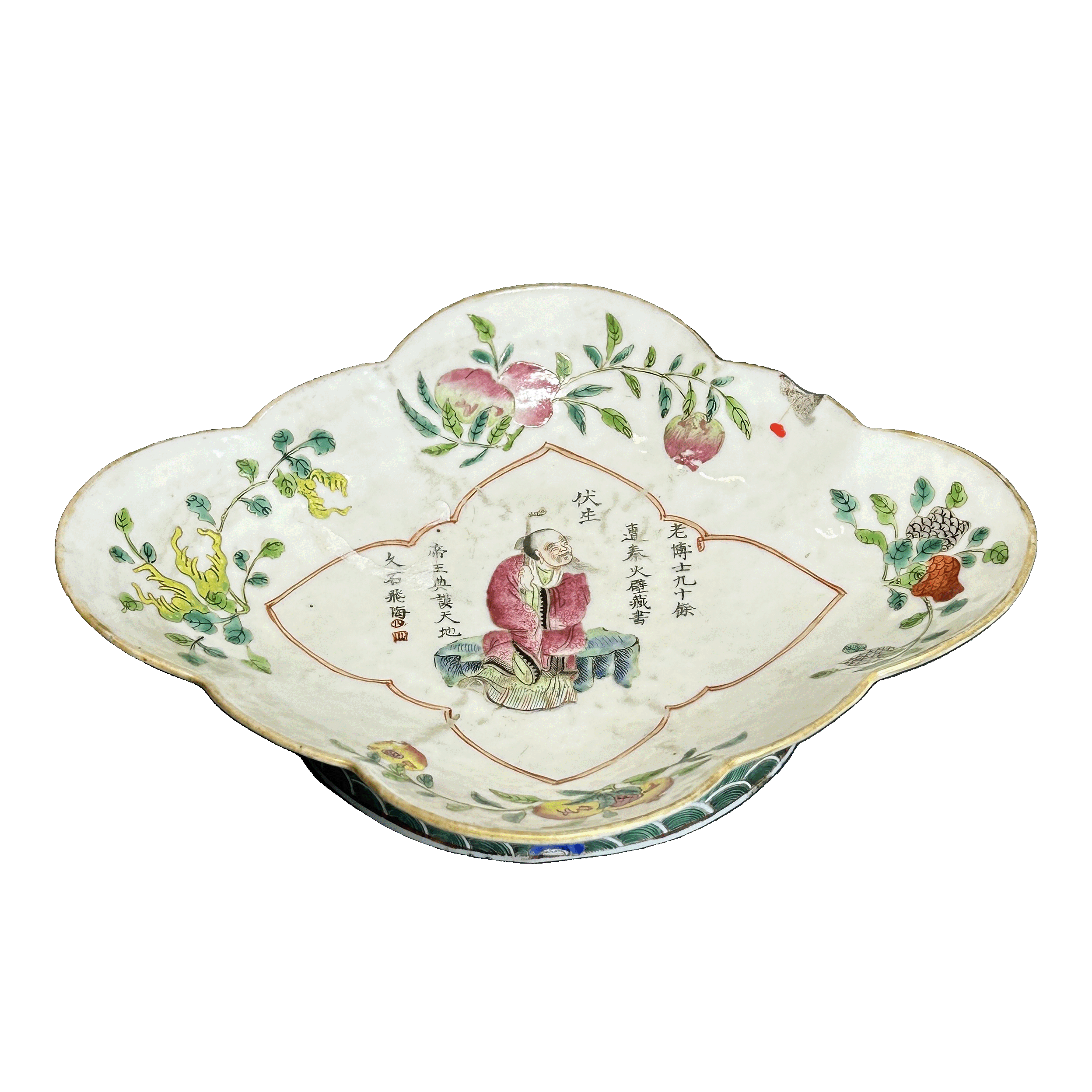 25045121x粉彩无双谱题材供盘