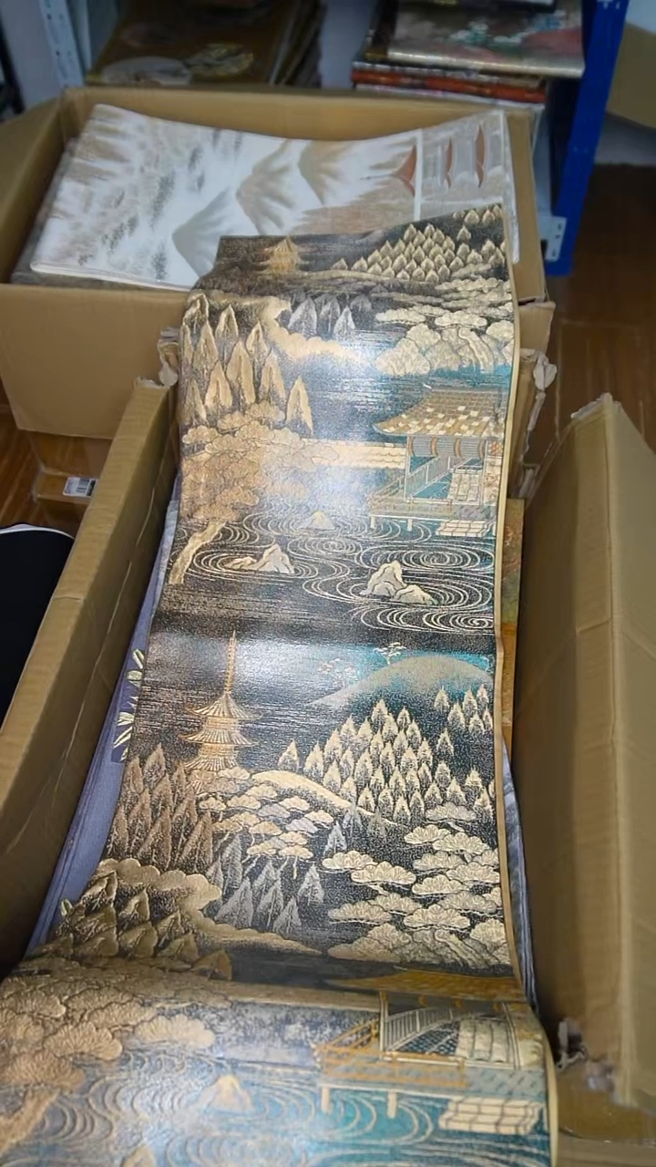 织绣一****～织金风景画特价