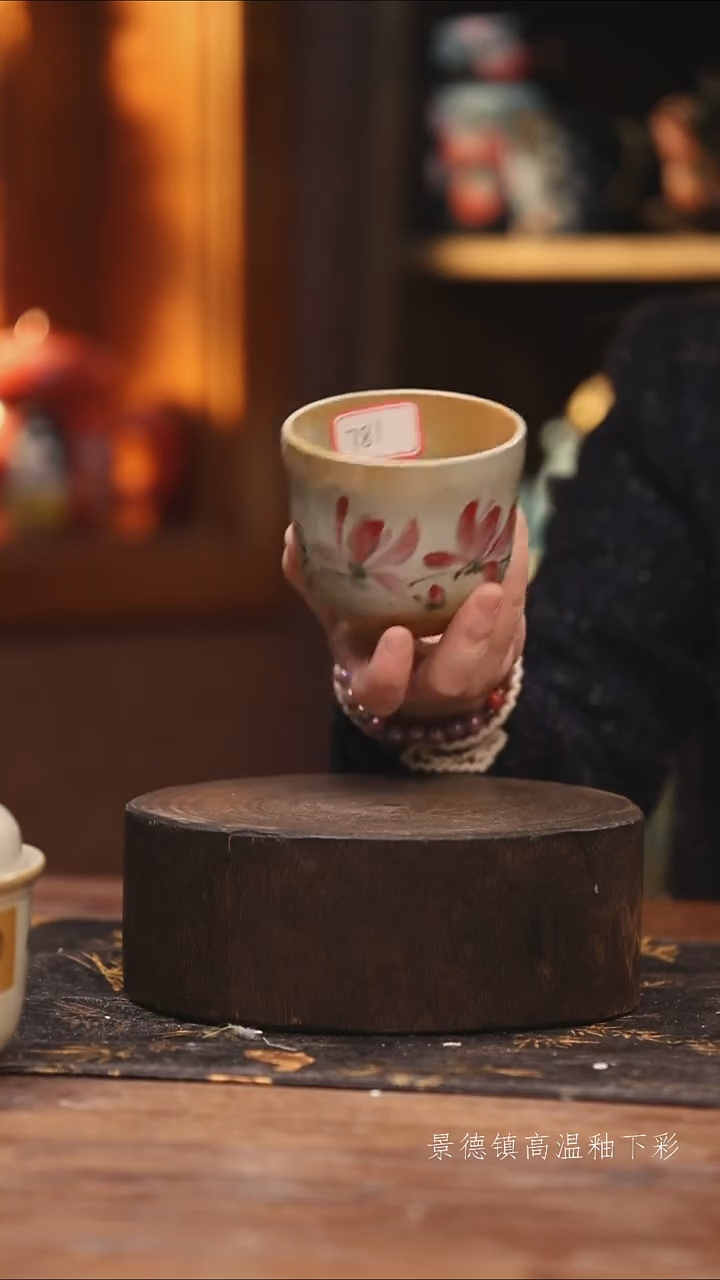 陶瓷景德镇高温釉下手绘陶瓷@L781@