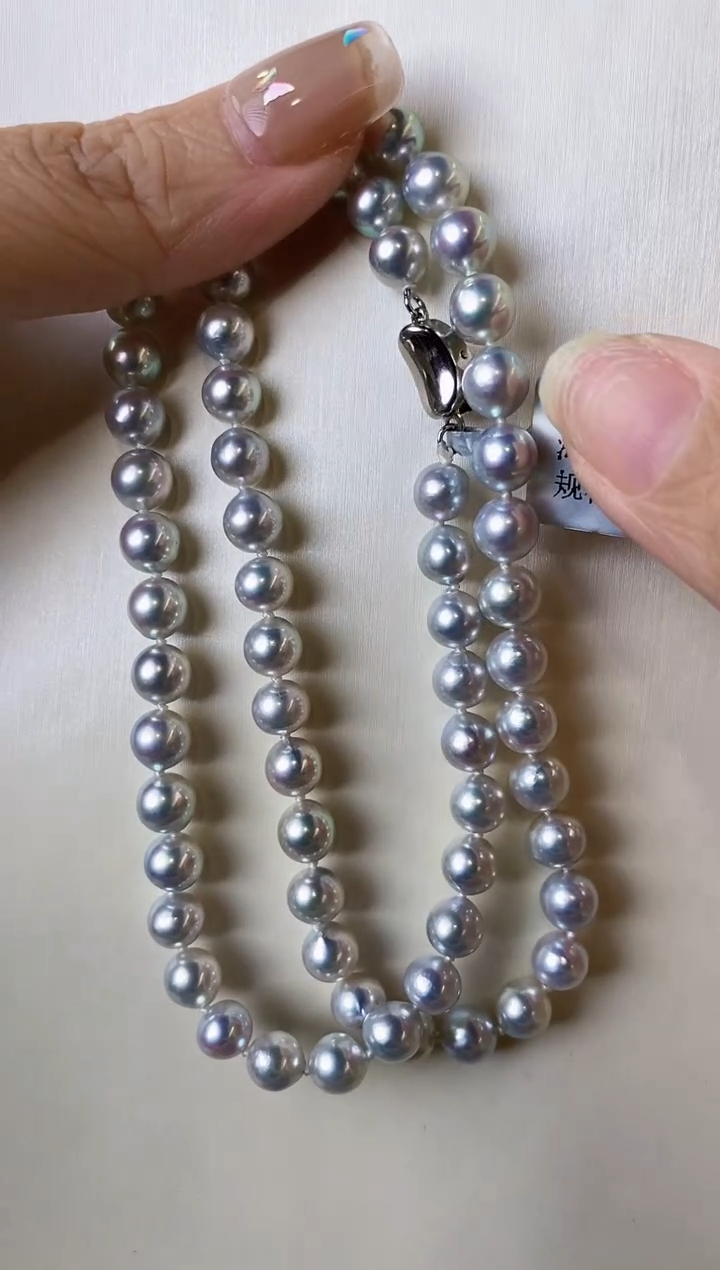 【闪购商品】海水珍珠项链未镶嵌6-6.5真多麻项链