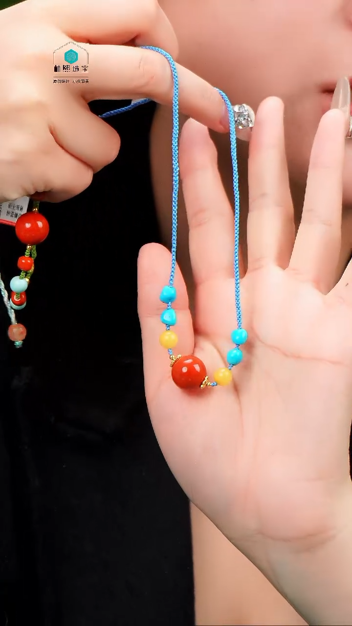 【闪购商品】南红玛瑙项链未镶嵌发货一件