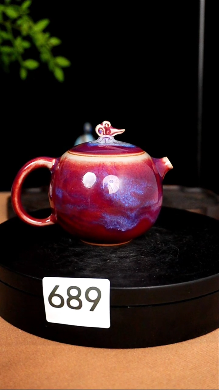 689号原矿原产地钧瓷茶壶