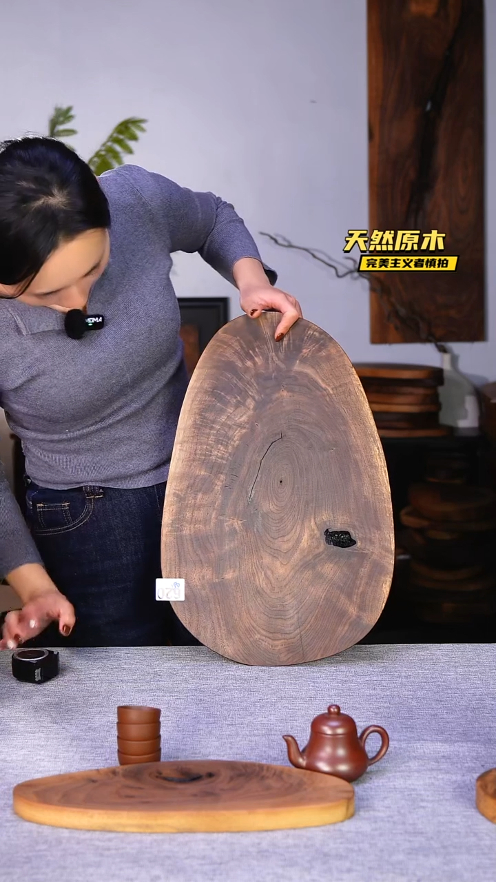 木北美黑胡桃原木.干裂疤结不属于商品质量问题完美主义者慎拍